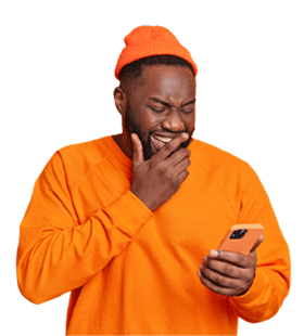 Entertainer using ShowKonnect on a phone