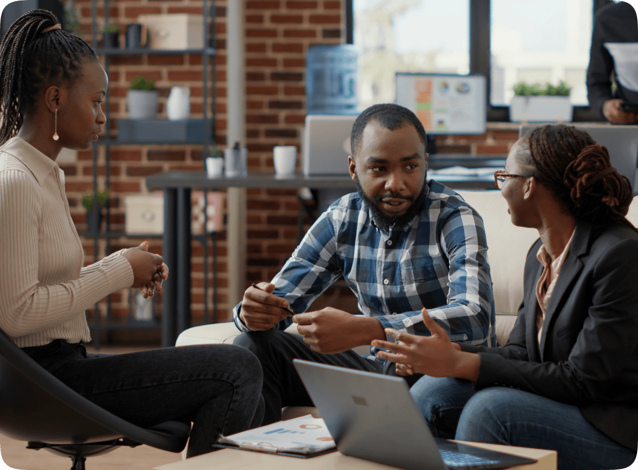 People planning an event